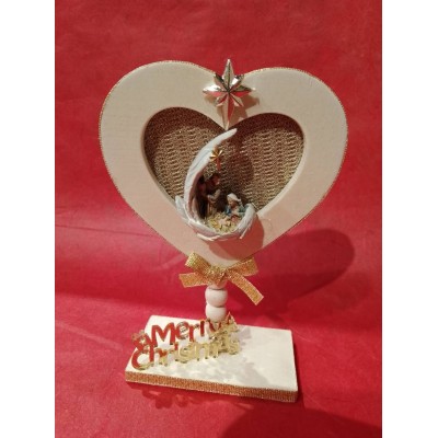 Cornice cuore con presepe 06/24/Nat € 7,00