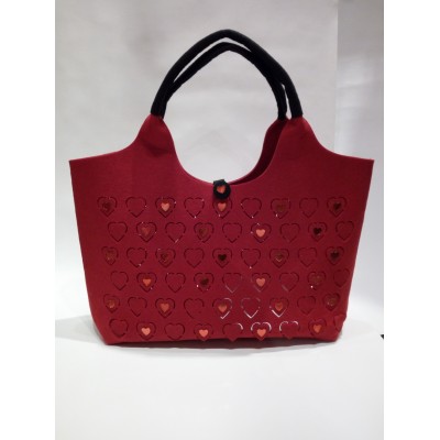 Borsa rossa con manici neri Sva 04/21 € 29,00